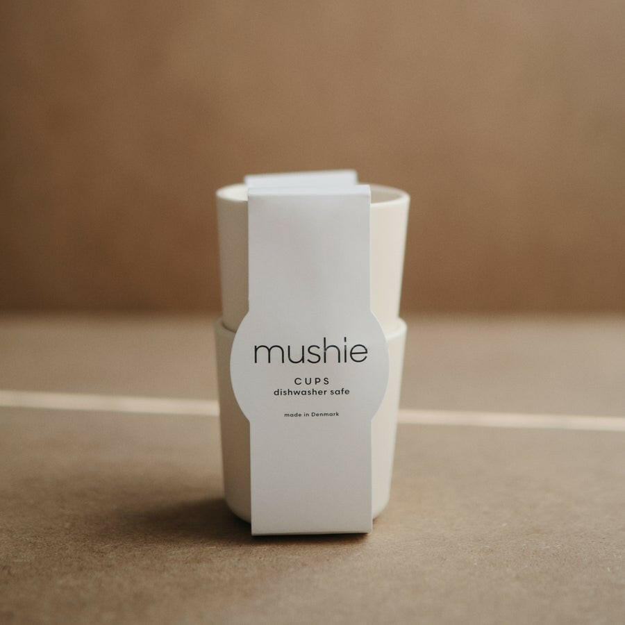 Dinnerware Cup - Set of 2 - Ivory Baby Essentials Mushie