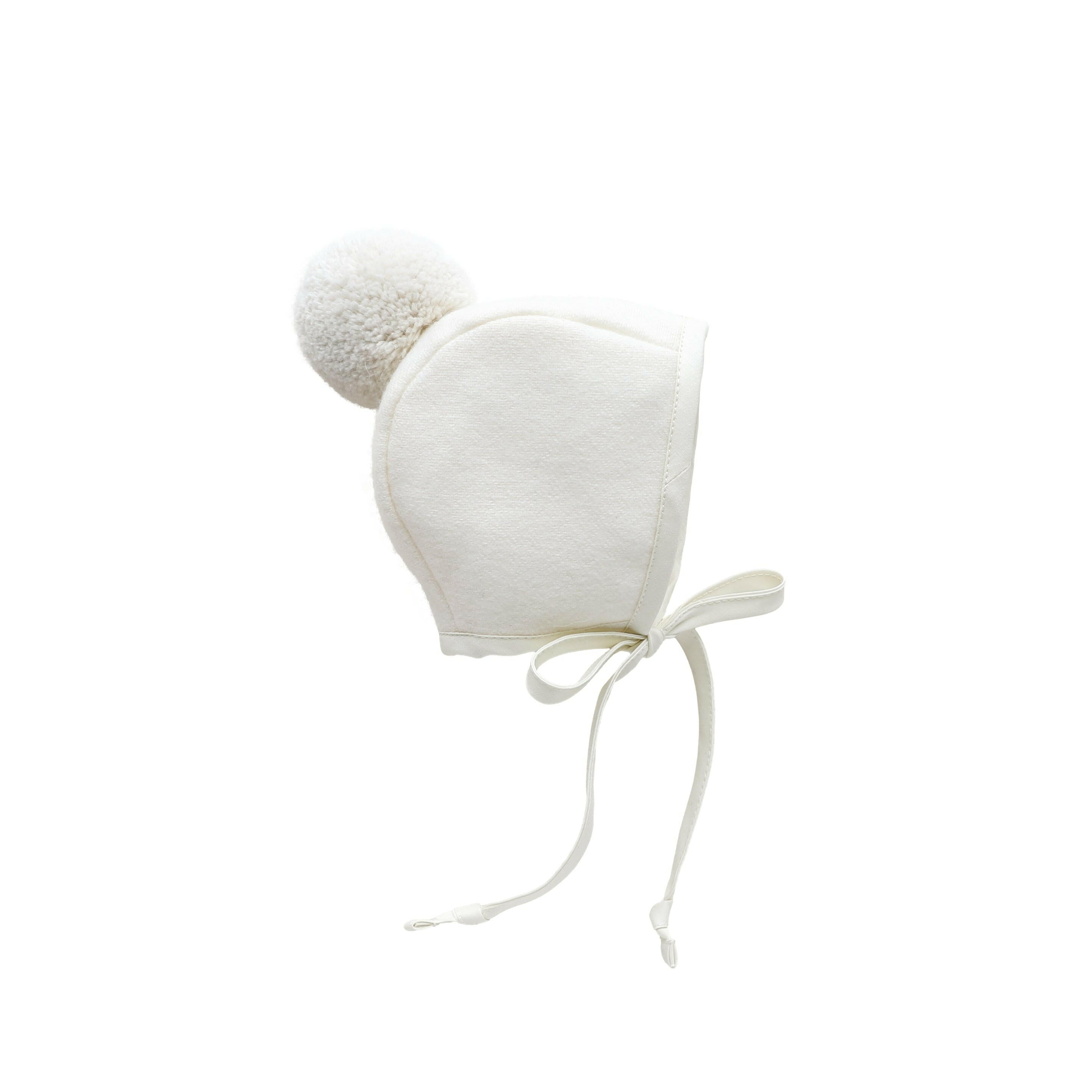 Ivory Pom Bonnet Cotton-Lined Bonnets Briar Baby®