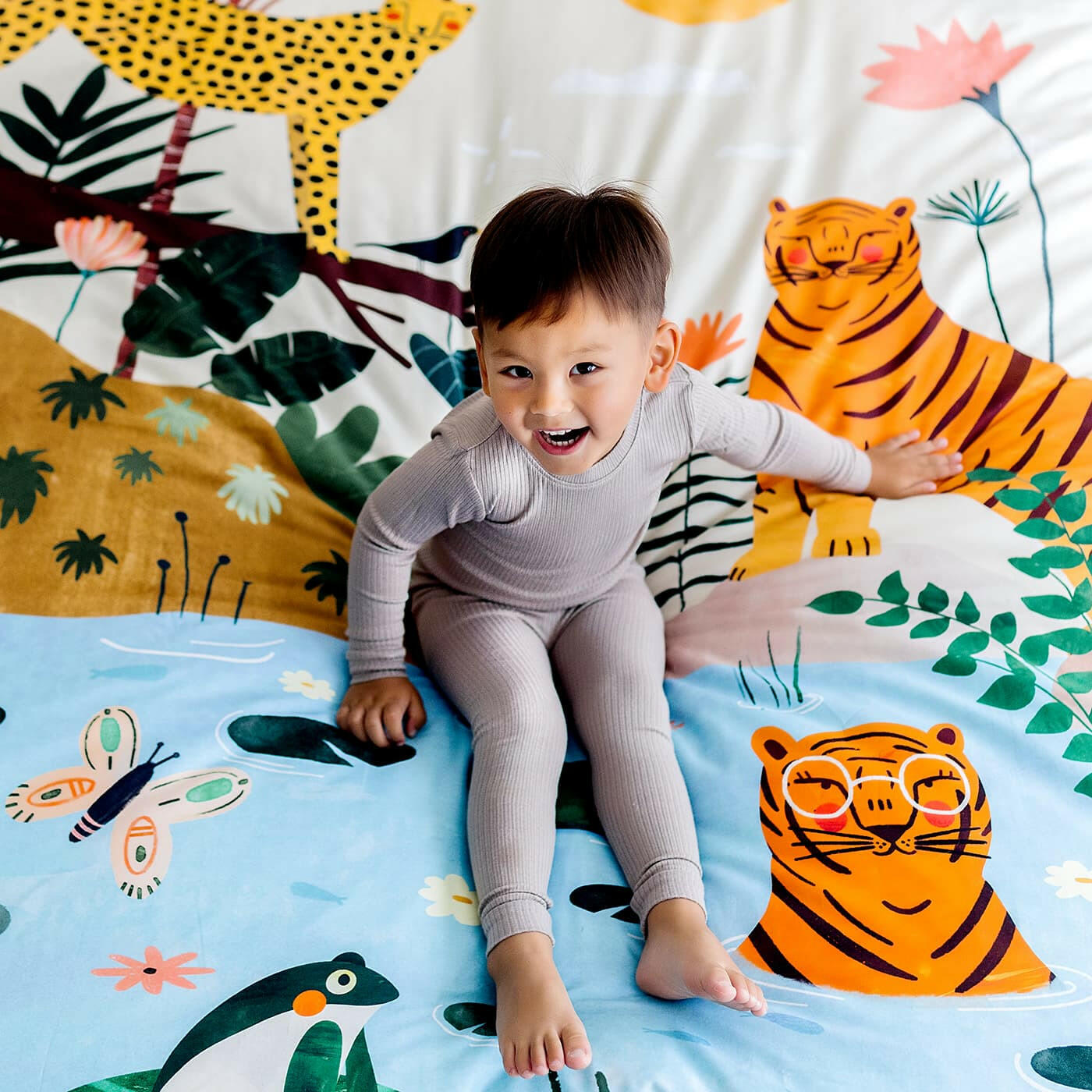 In The Jungle Duvet & Pillowcase Big Kid Bedding Rookie Humans