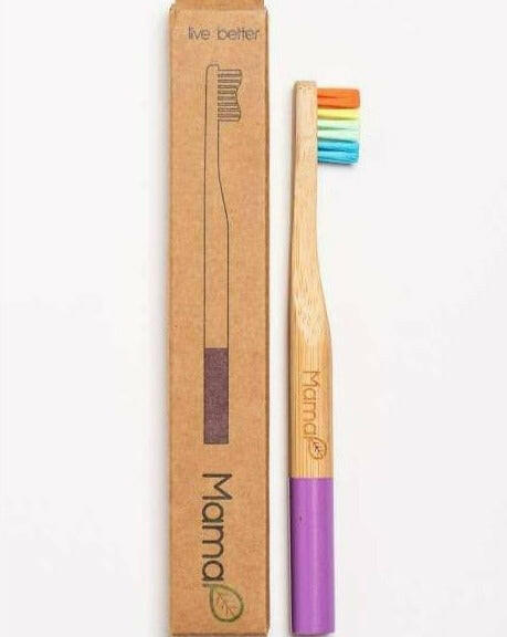Kid's Rainbow Bamboo Toothbrush Kids Essentials MamaP