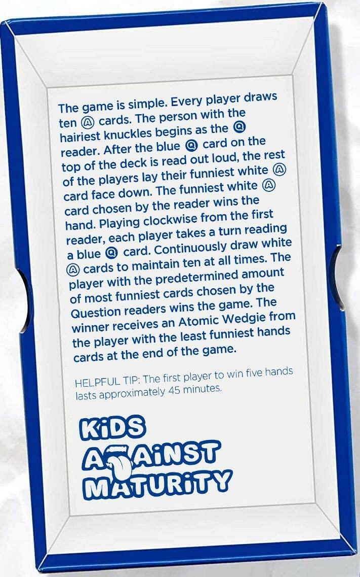 Kids Against Maturity Card Game Games Kids Against Maturity