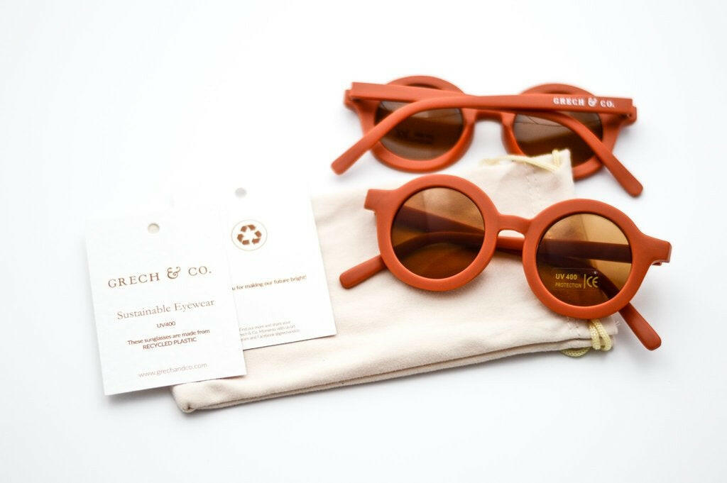 Sustainable Kids Sunglasses - Rust Sunglasses Grech & Co.