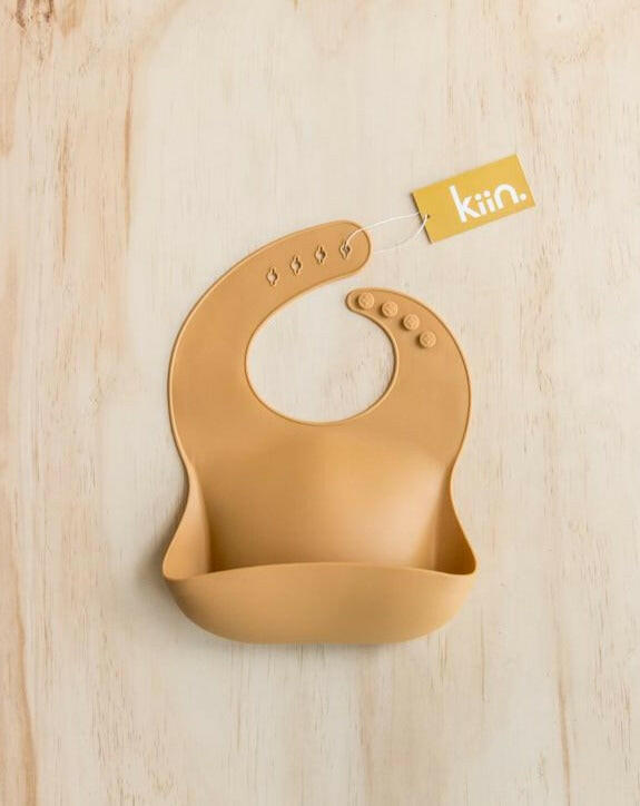 Silicone Baby Feeding Bib Feeding Kiin Baby Tan