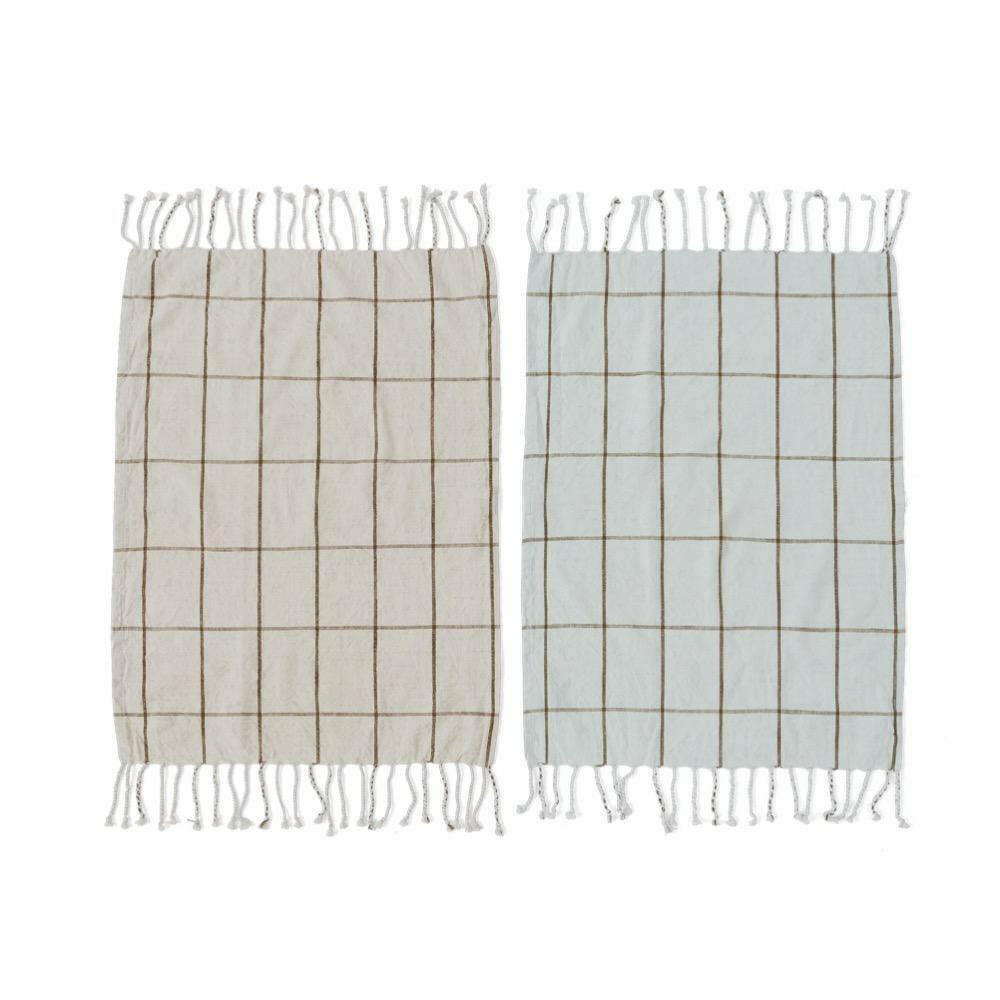 Gobi Tea Towel - 2 Pcs/Pack - Minty / Rose OYOY
