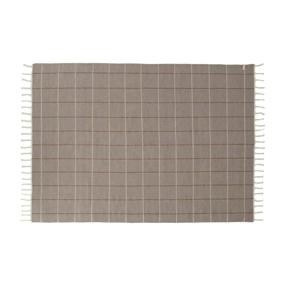 Grid Rug - Caramel / Offwhite Rugs OYOY