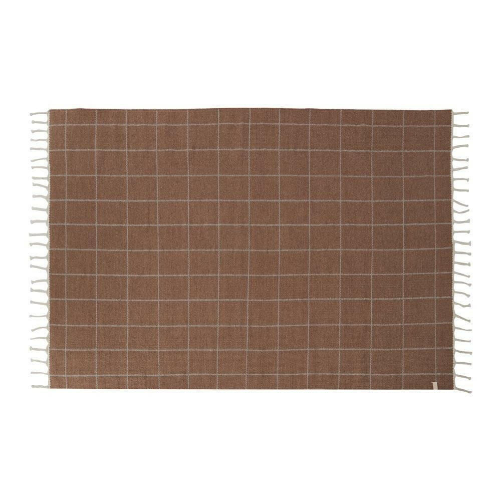 Grid Rug - Caramel / Offwhite Rugs OYOY