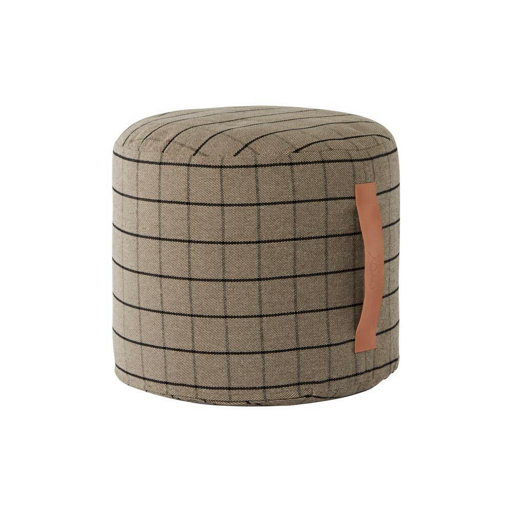 Grid Pouf - Clay OYOY