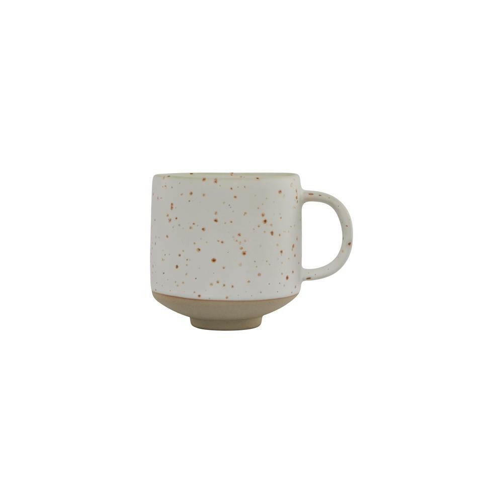 Hagi Cup - White / Light Brown OYOY