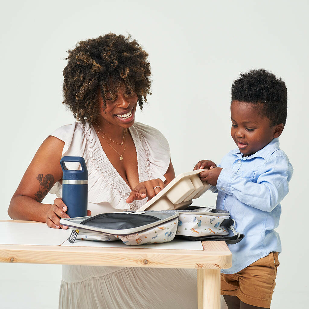 Lunch Bag Safari Warm Cream (Also available at The Container Store) Austin Baby Collection