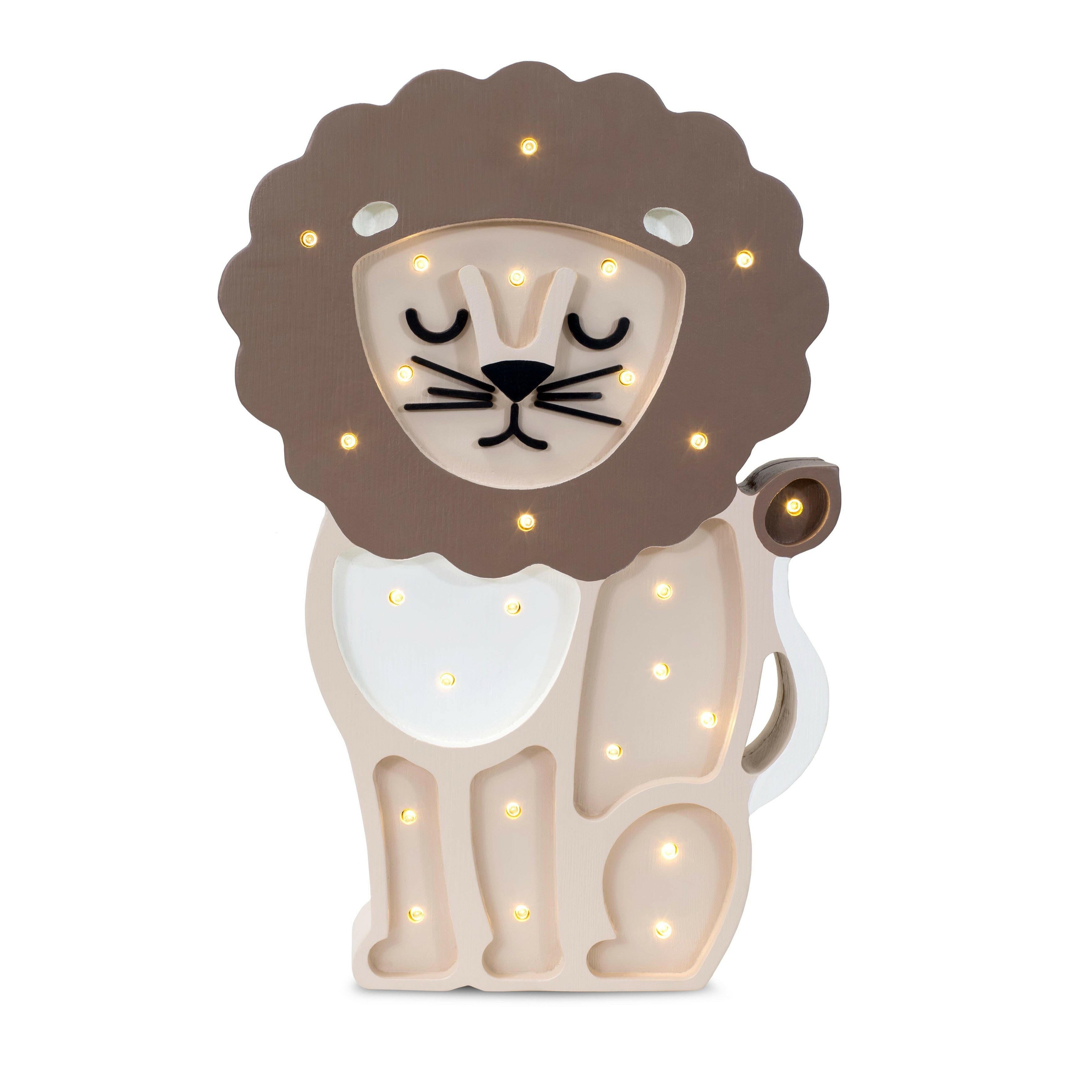 Little Lights Lion Lamp Little Lights US Beige