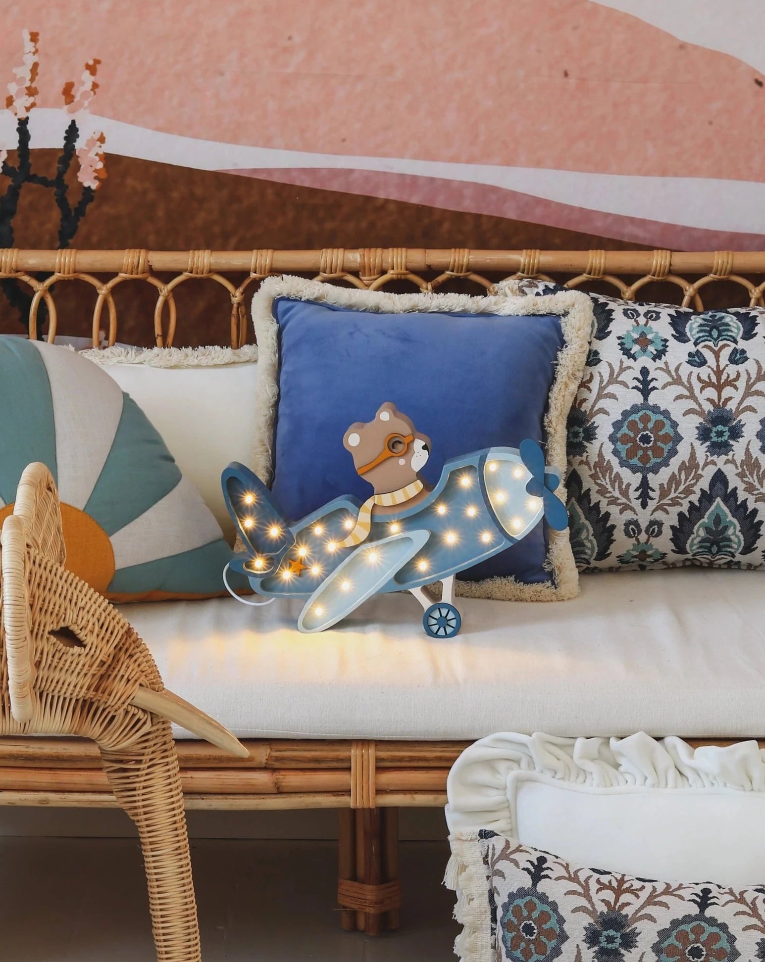 Little Lights Vintage Airplane Lamp Lighting Little Lights