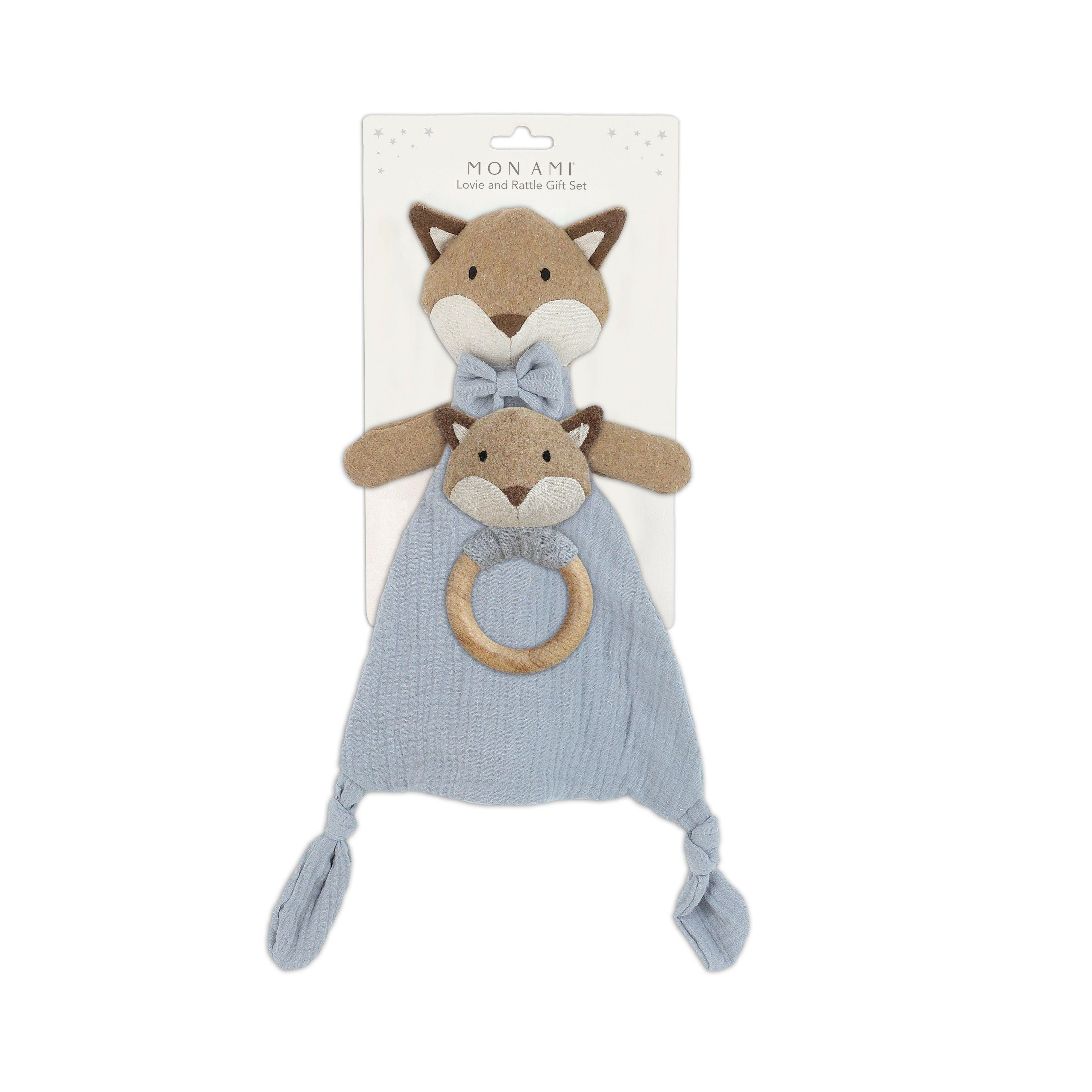 CHARMING FOX GIFT SET Security Blankie MON AMI