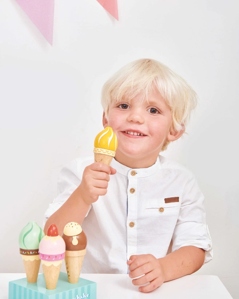 Le Toy Van Wooden Ice Cream Cones Pretend Play Le Toy Van