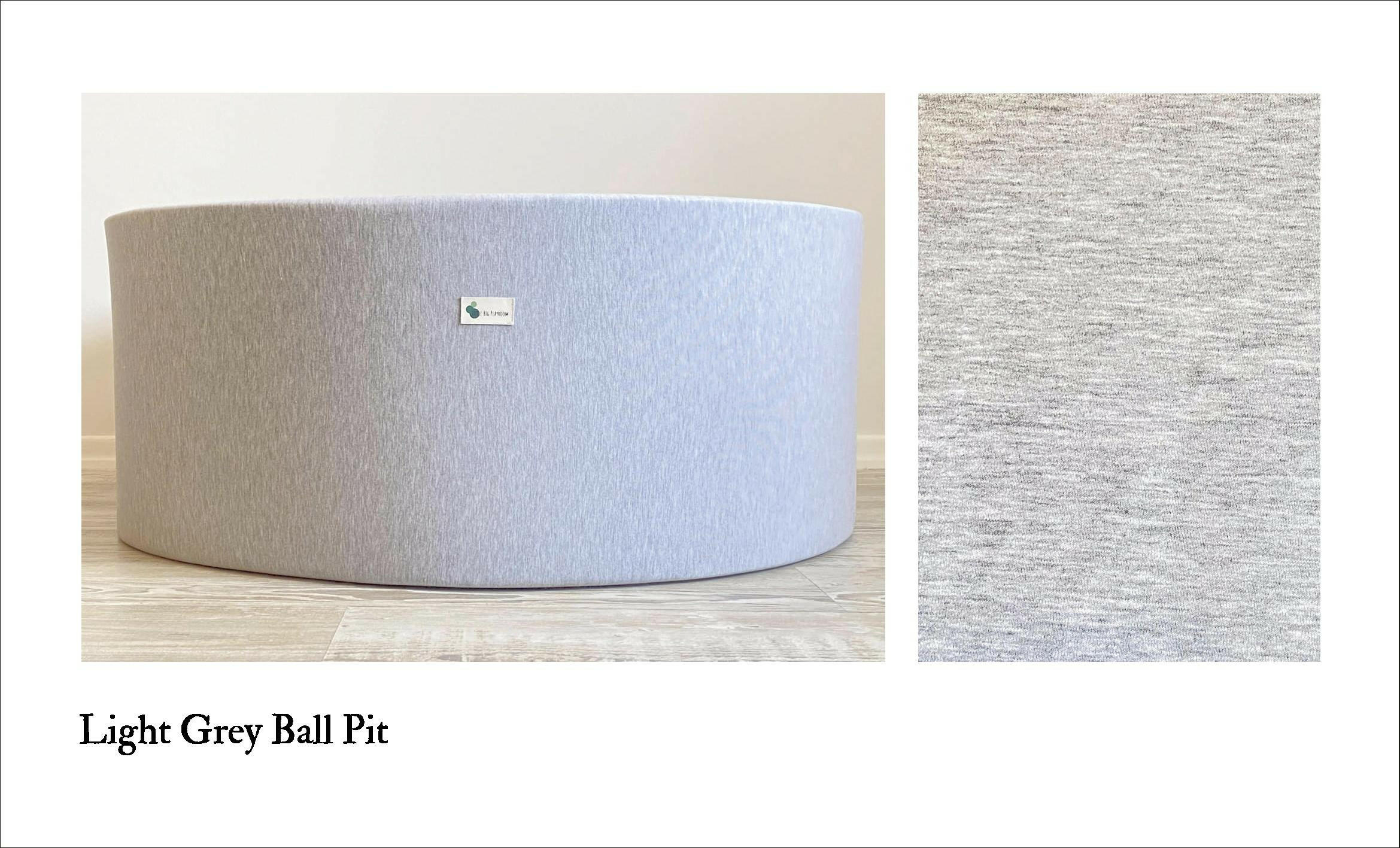 Classic Heathered Light Grey Ball Pit + 200 Pit Balls Ball Pit Bundles Little Big Playroom