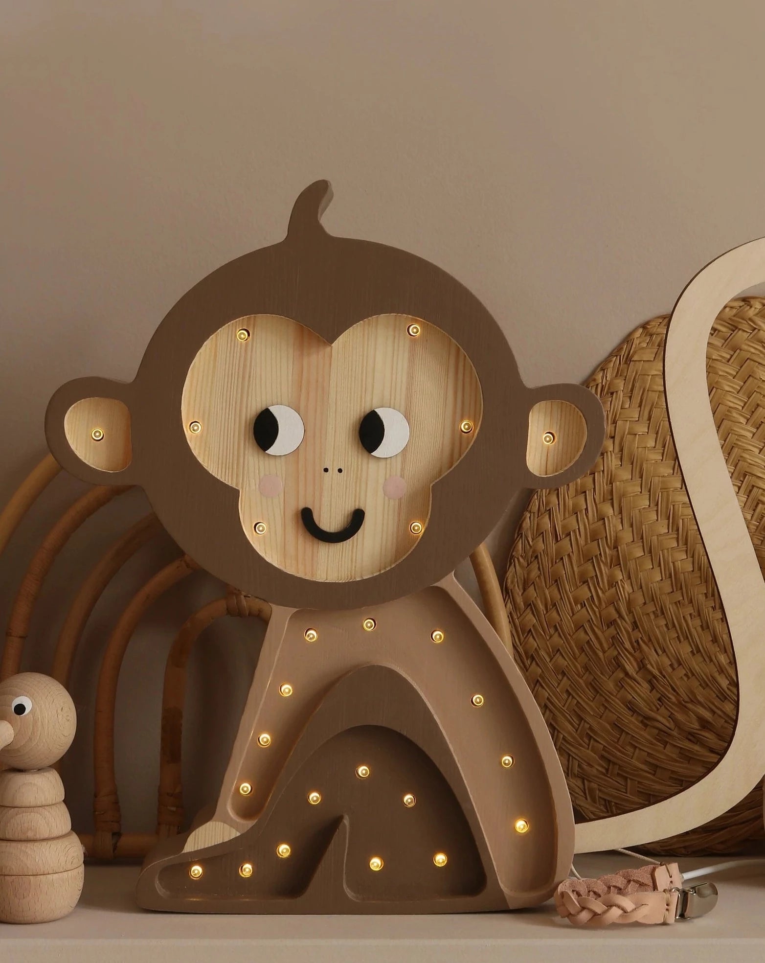 Little Lights Monkey Lamp Lighting Little Lights
