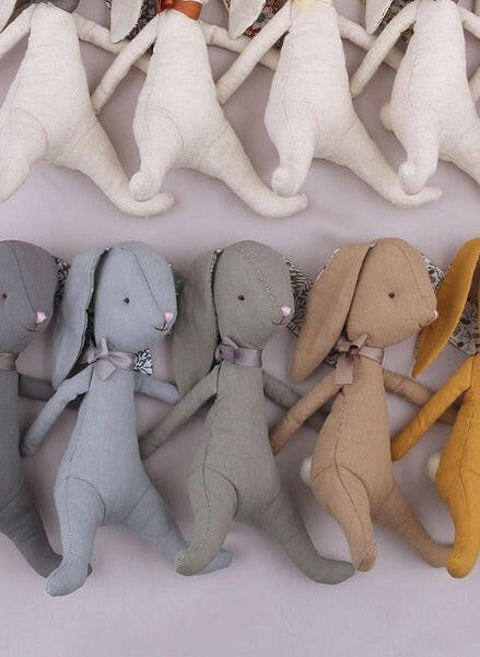 Organic Cotton Linen Bunny Rabbit Stuffies Little Wonder & Co.