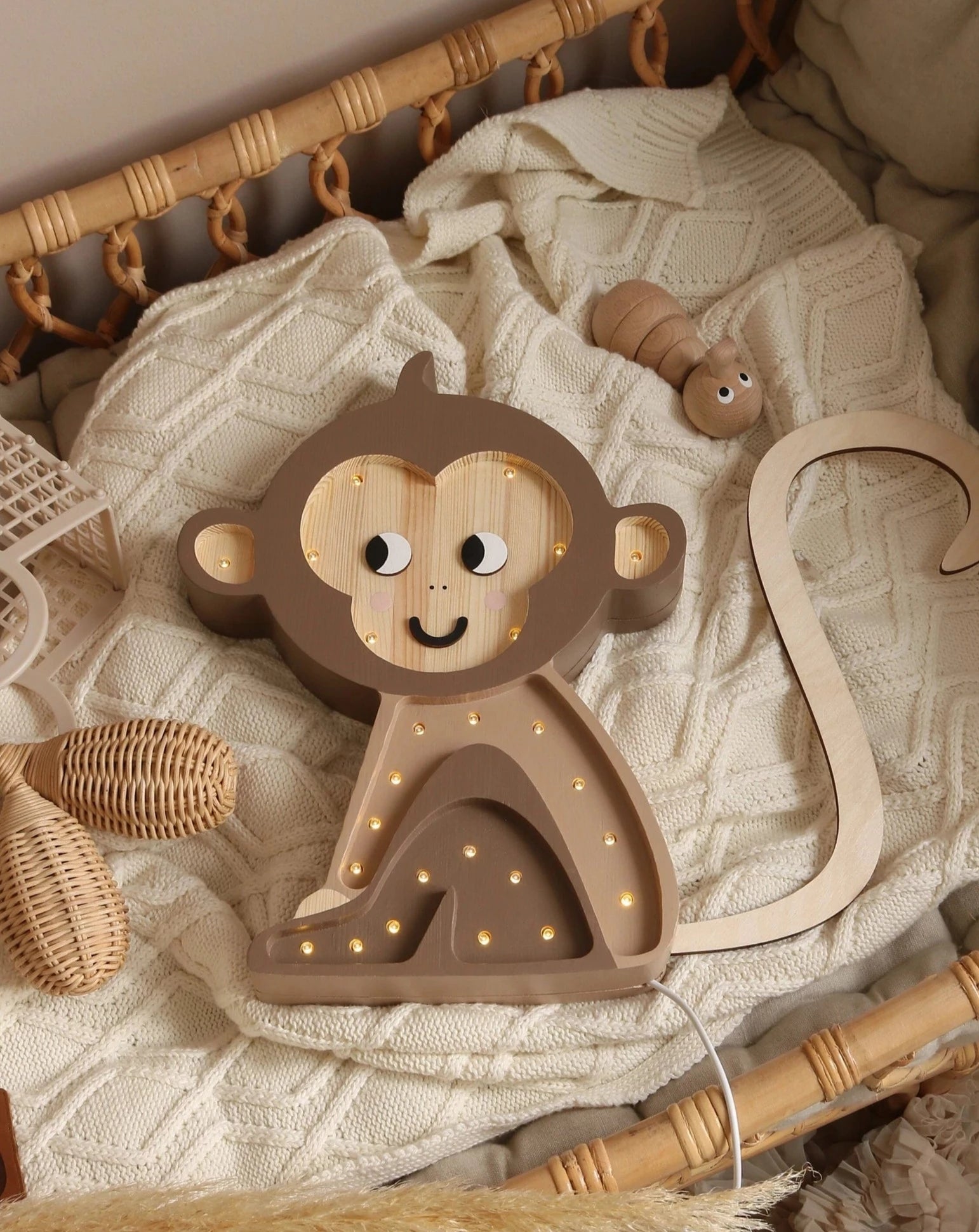 Little Lights Monkey Lamp Lighting Little Lights