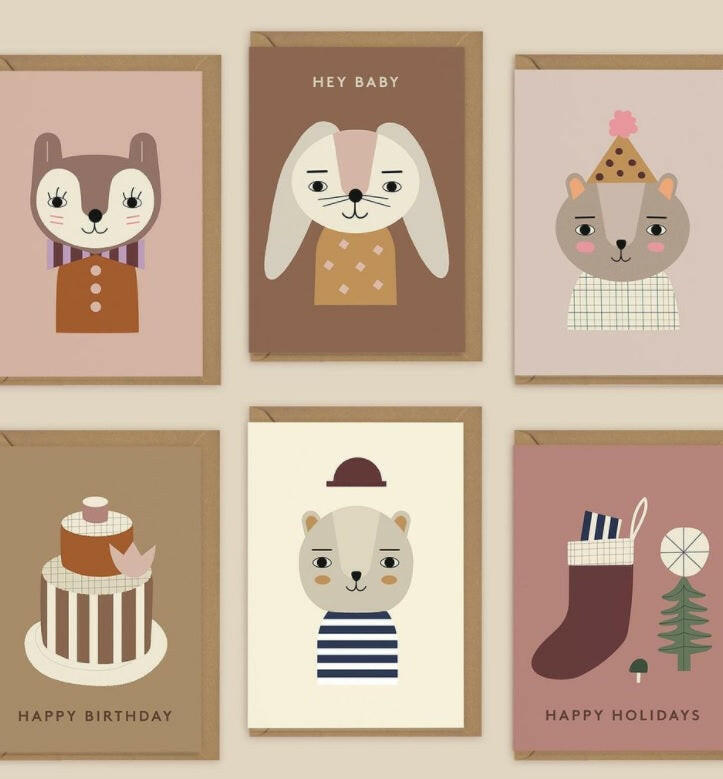 Hey Baby Greeting Card Greeting & Note Cards Little Otja