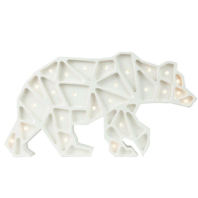 Little Lights Geometric Polar Bear Lamp Little Lights US