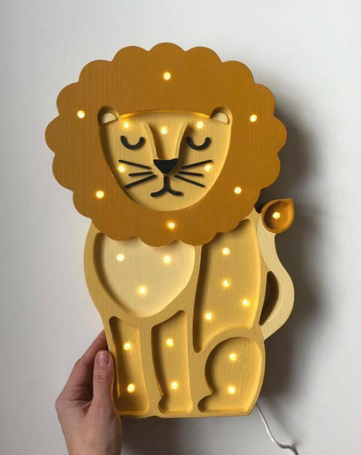 Lion Lamp Lighting Little Lights African Yellow