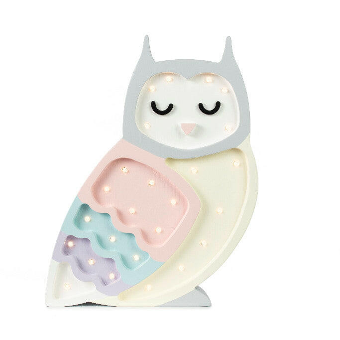 Little Lights Owl Lamp Little Lights US Pastel