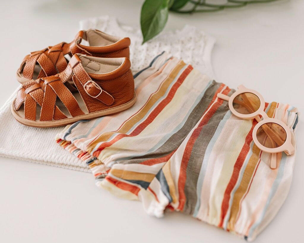 Brown Closed Toe Sandals Shoes Little Love Bug Co.