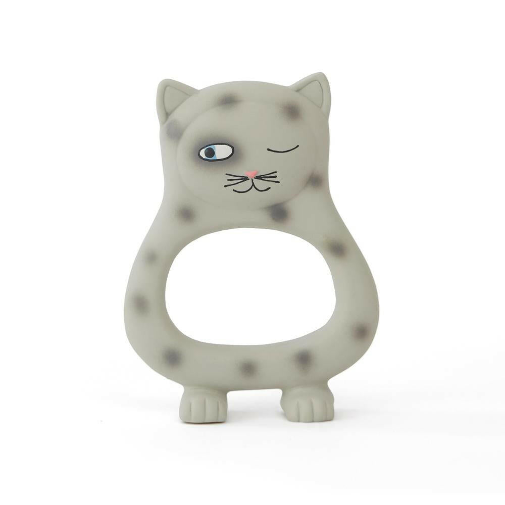 Benny Cat Baby Teether - Grey OYOY