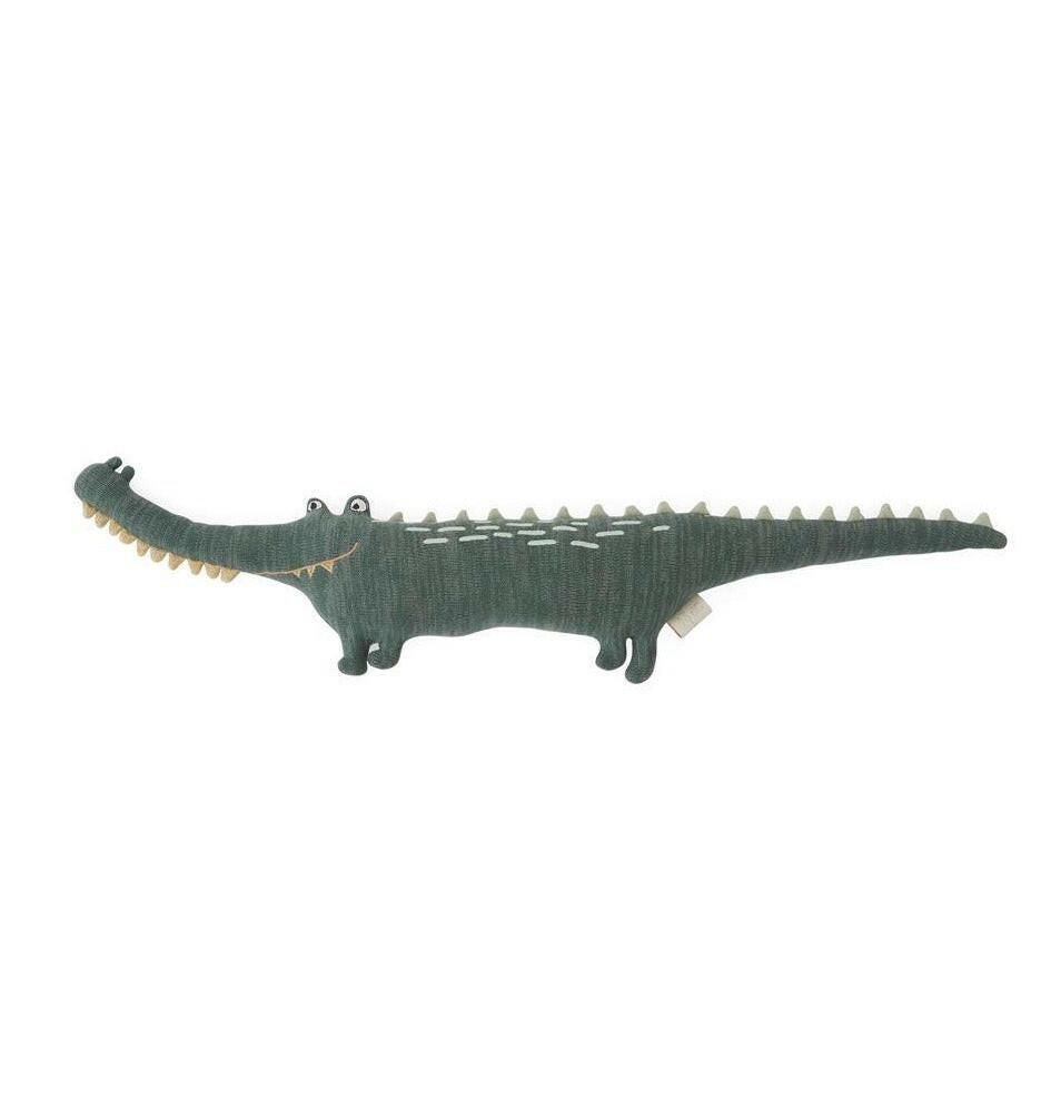 Mr. Crocodile Gustav - Dark Green Stuffies OYOY