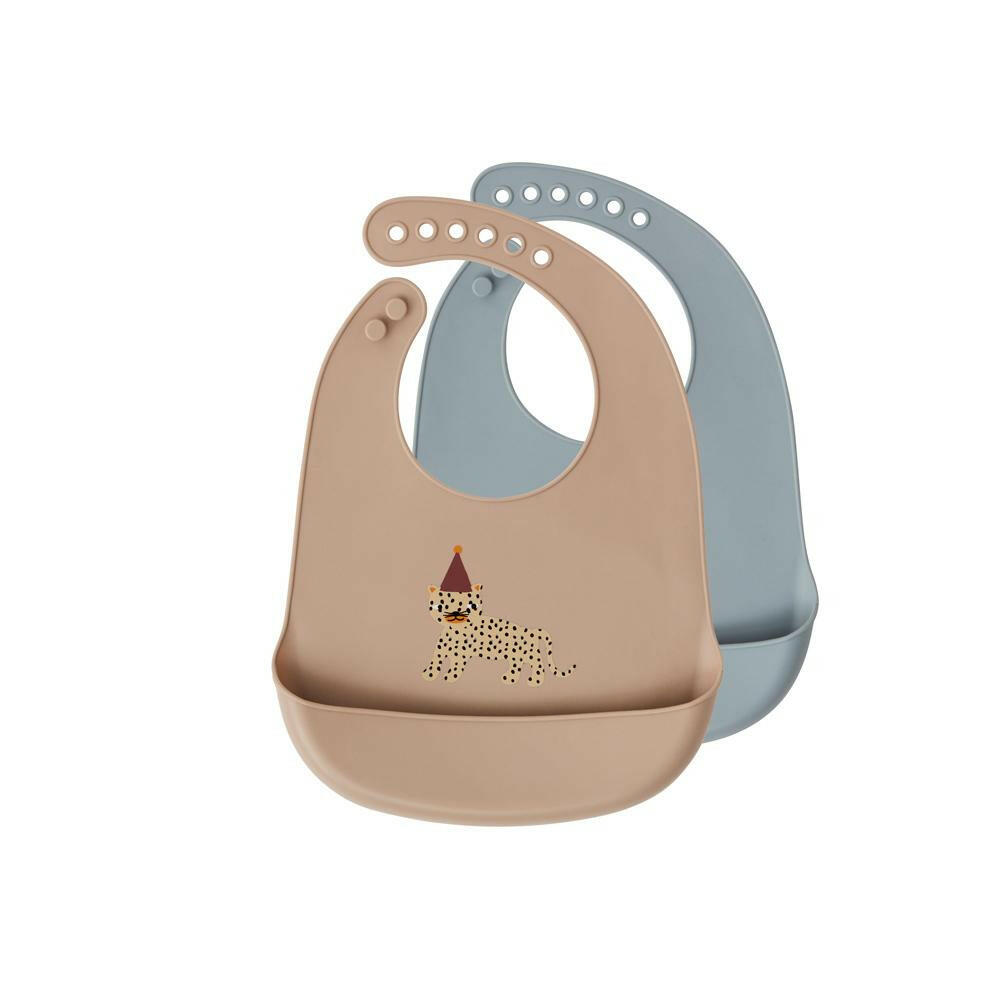 Bib Leopard, Set Of 2 Feeding OYOY
