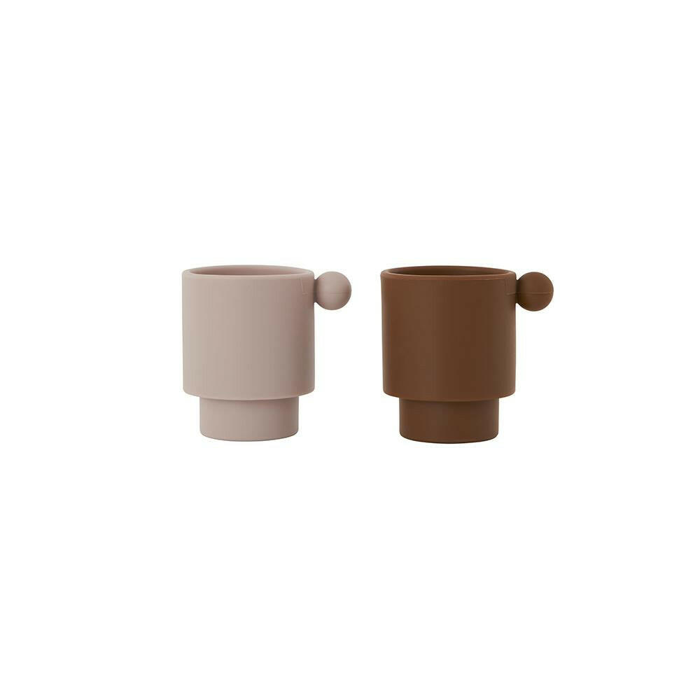 Tiny Inka Cup - Set Of 2 - Caramel / Rose Feeding OYOY