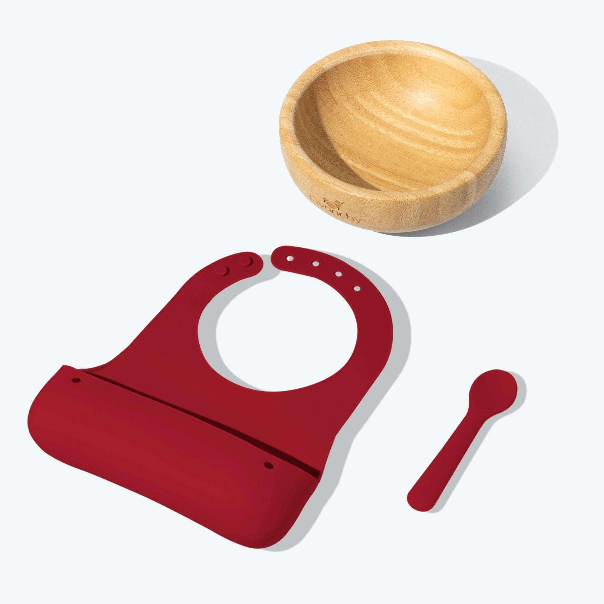 Avanchy Early Feeding Baby Gift Set Baby Feeding Avanchy Sustainable Baby Dishware Magenta Bamboo Bowl