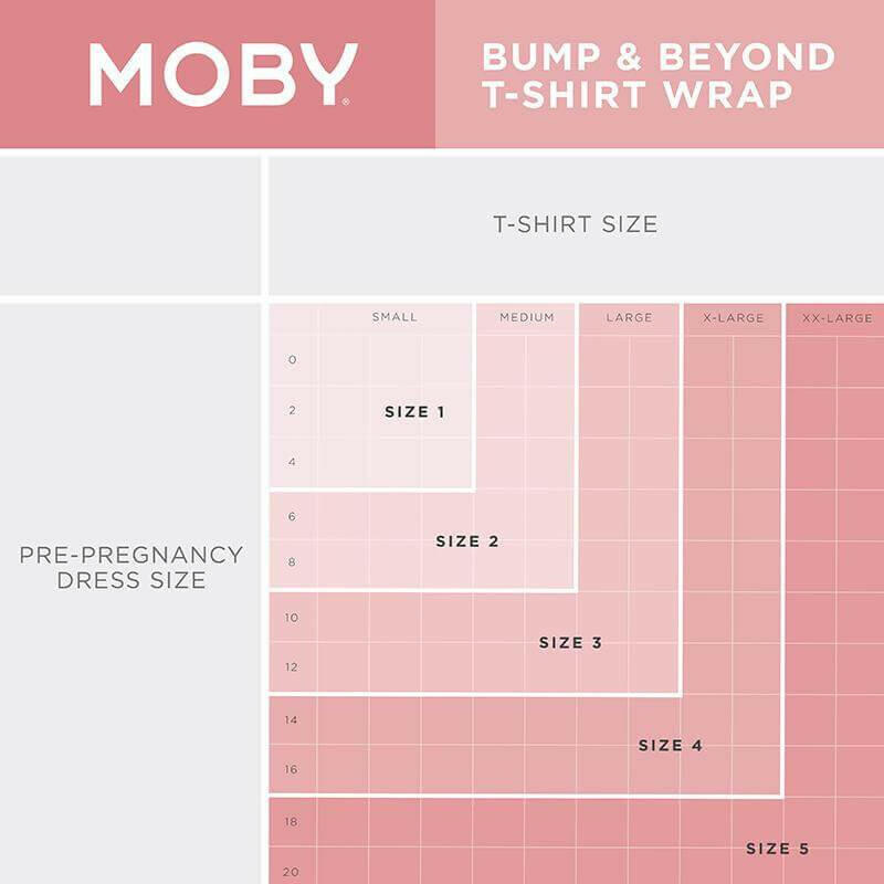 Bump & Beyond T-Shirt Wrap - Black Baby Essentials Moby