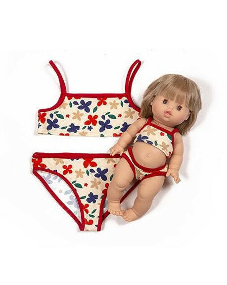 Minikane Doll & Me - JANE Swimsuit in Mona jersey Doll Clothing Minikane