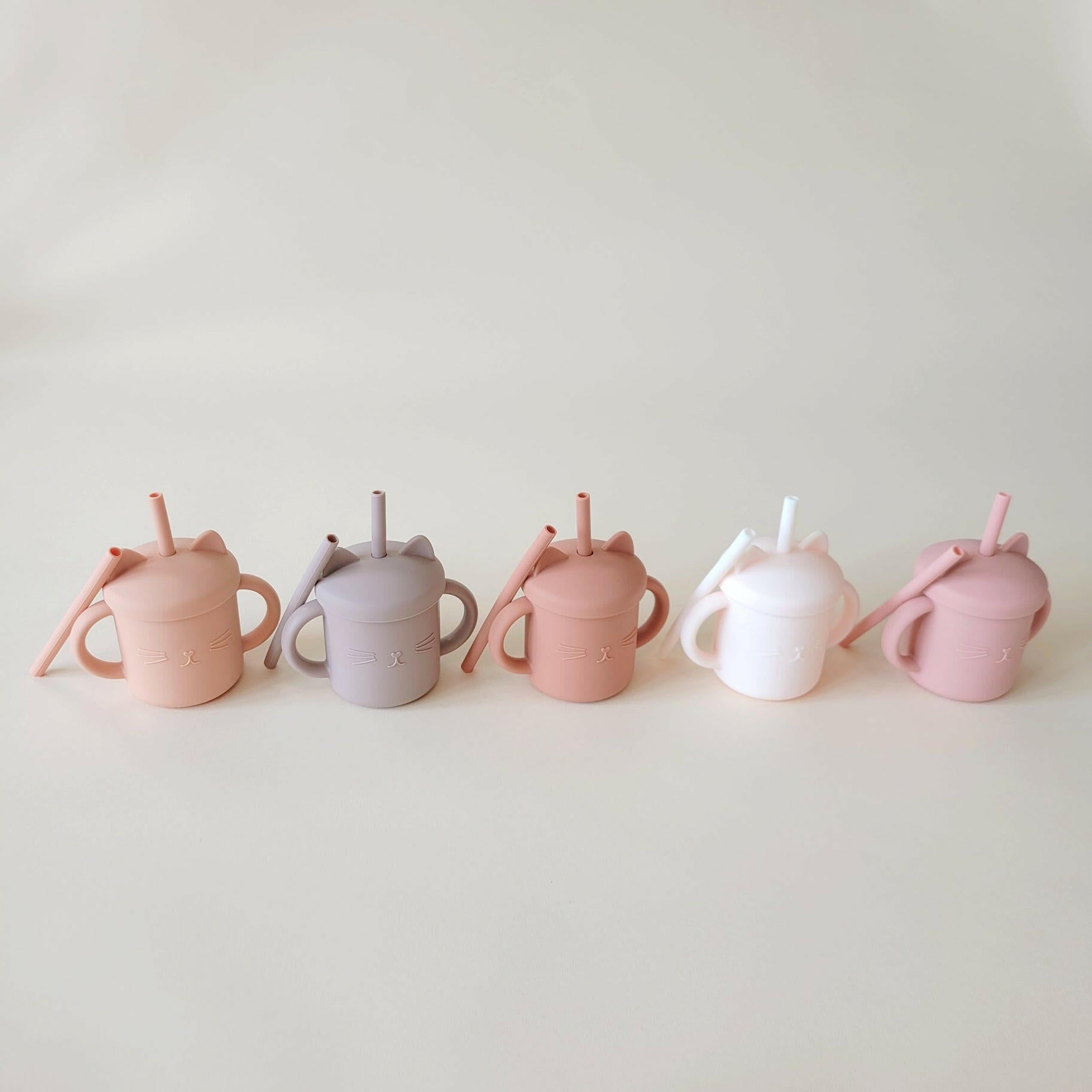 Meow Double Handle Straw Cup Minito & Co.