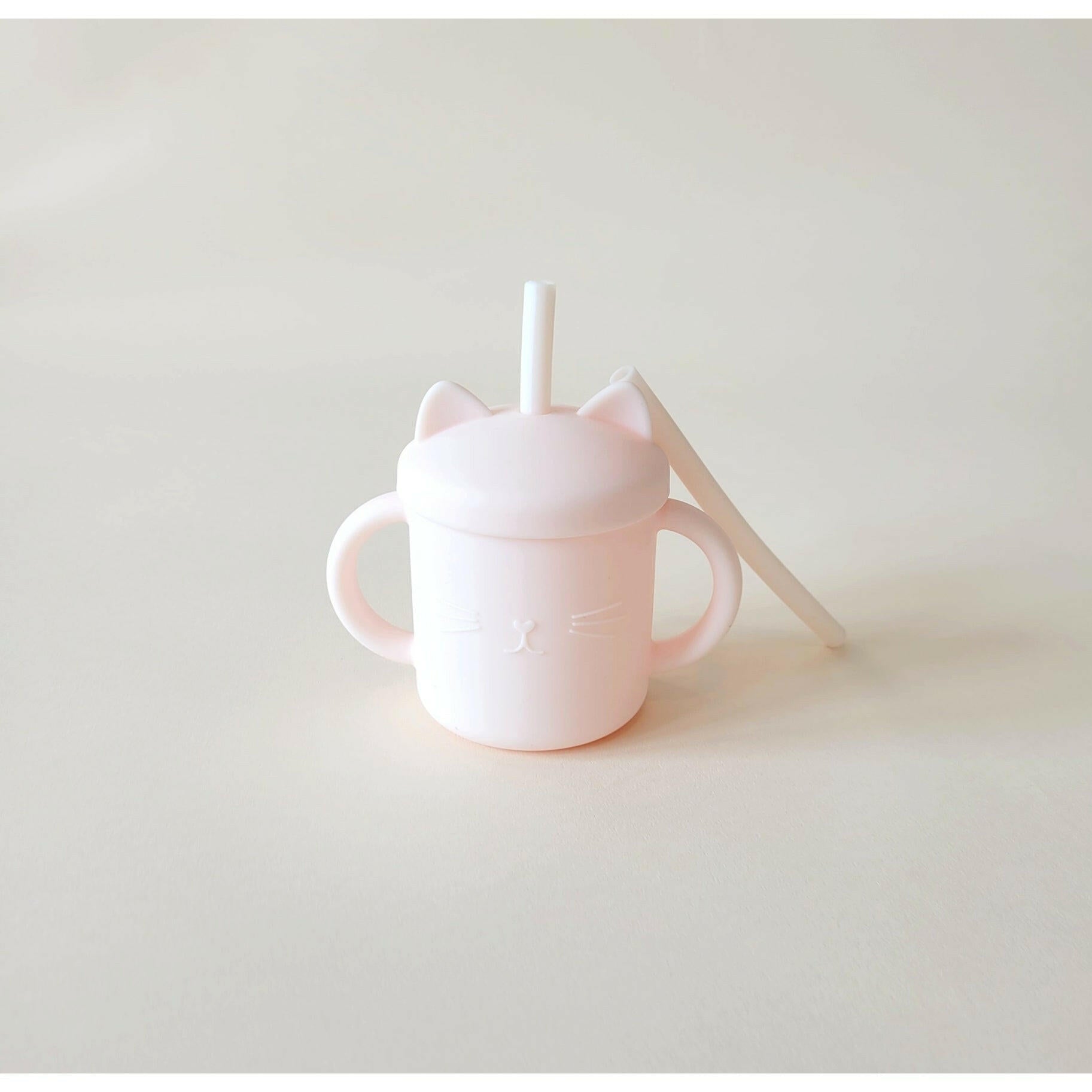 Meow Double Handle Straw Cup Minito & Co. Milkshake