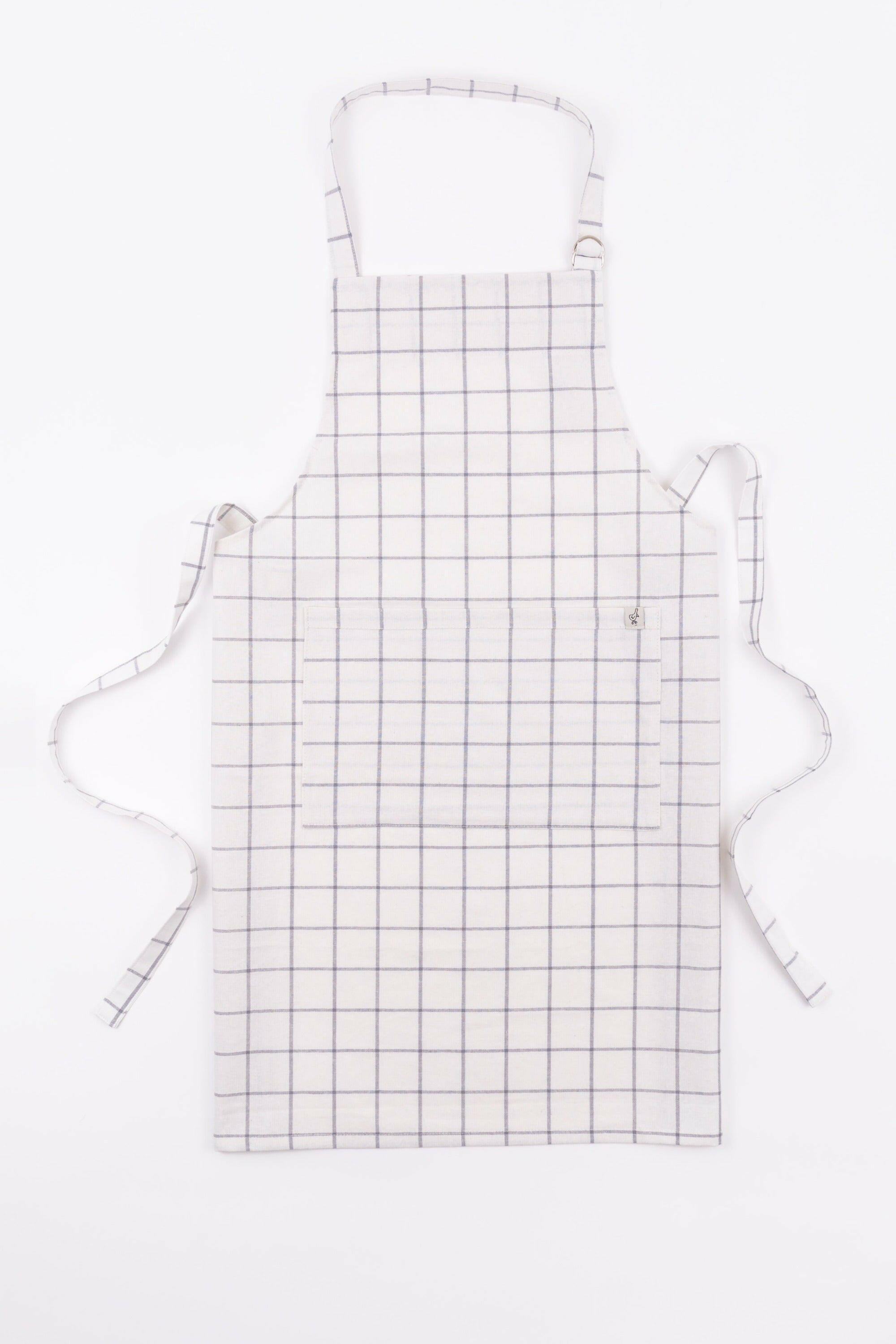Adult Apron Play Kitchen Accessories Milton & Goose Gray Windowpane