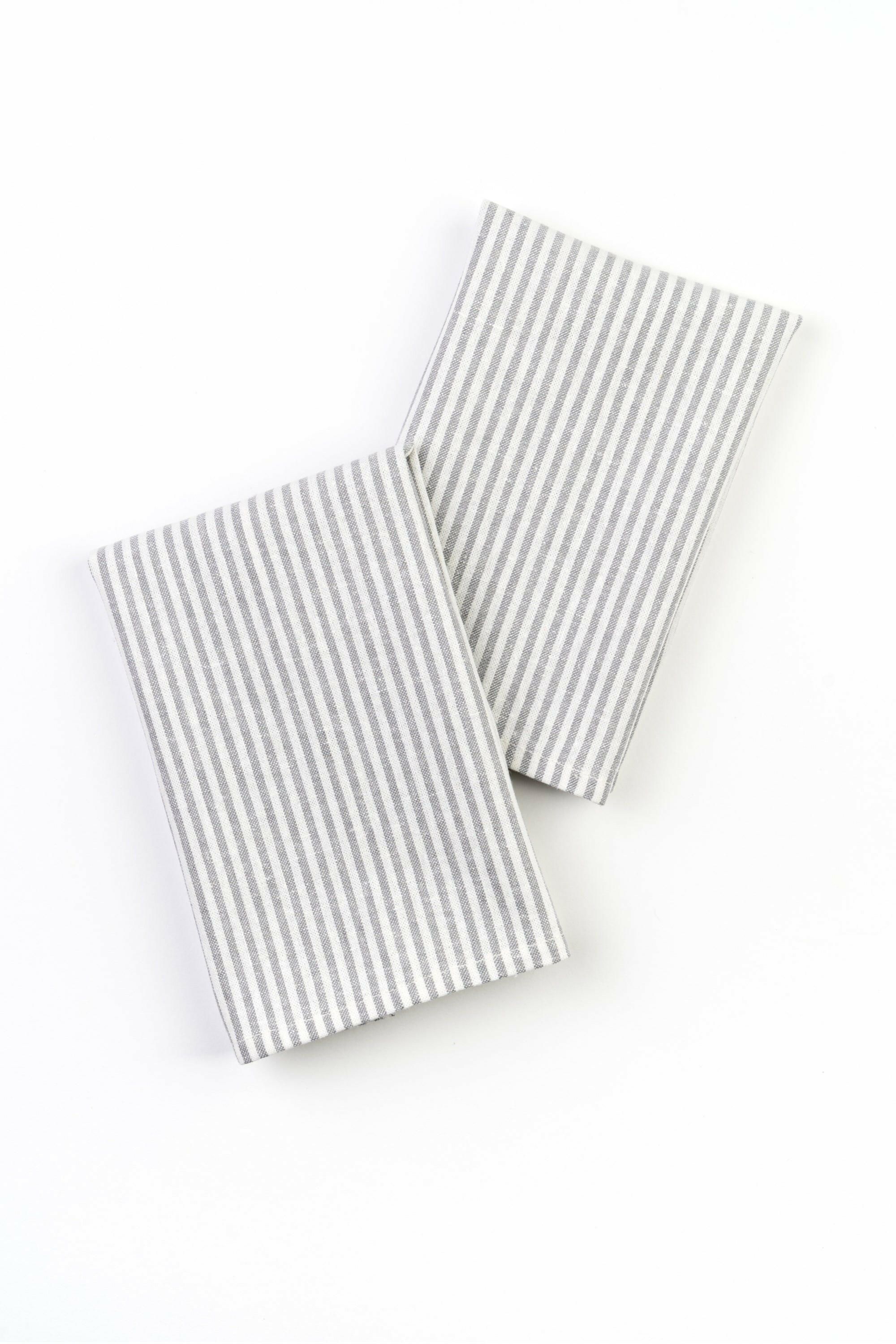 Tea Towels, Set of 2 Play Kitchen Accessories Milton & Goose Gray Stripe
