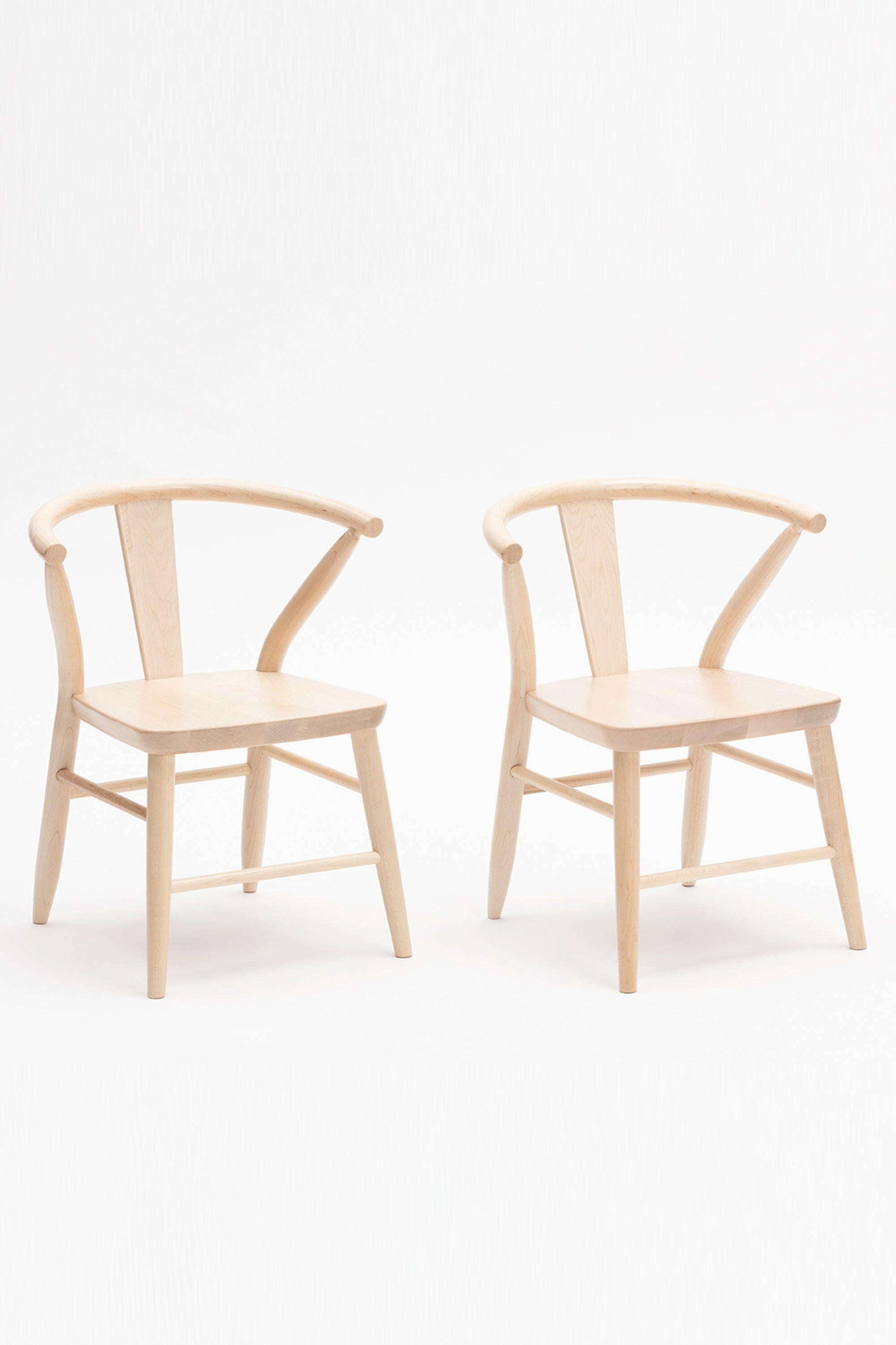 Crescent Chair, Set of 2 Furniture Milton & Goose Natural