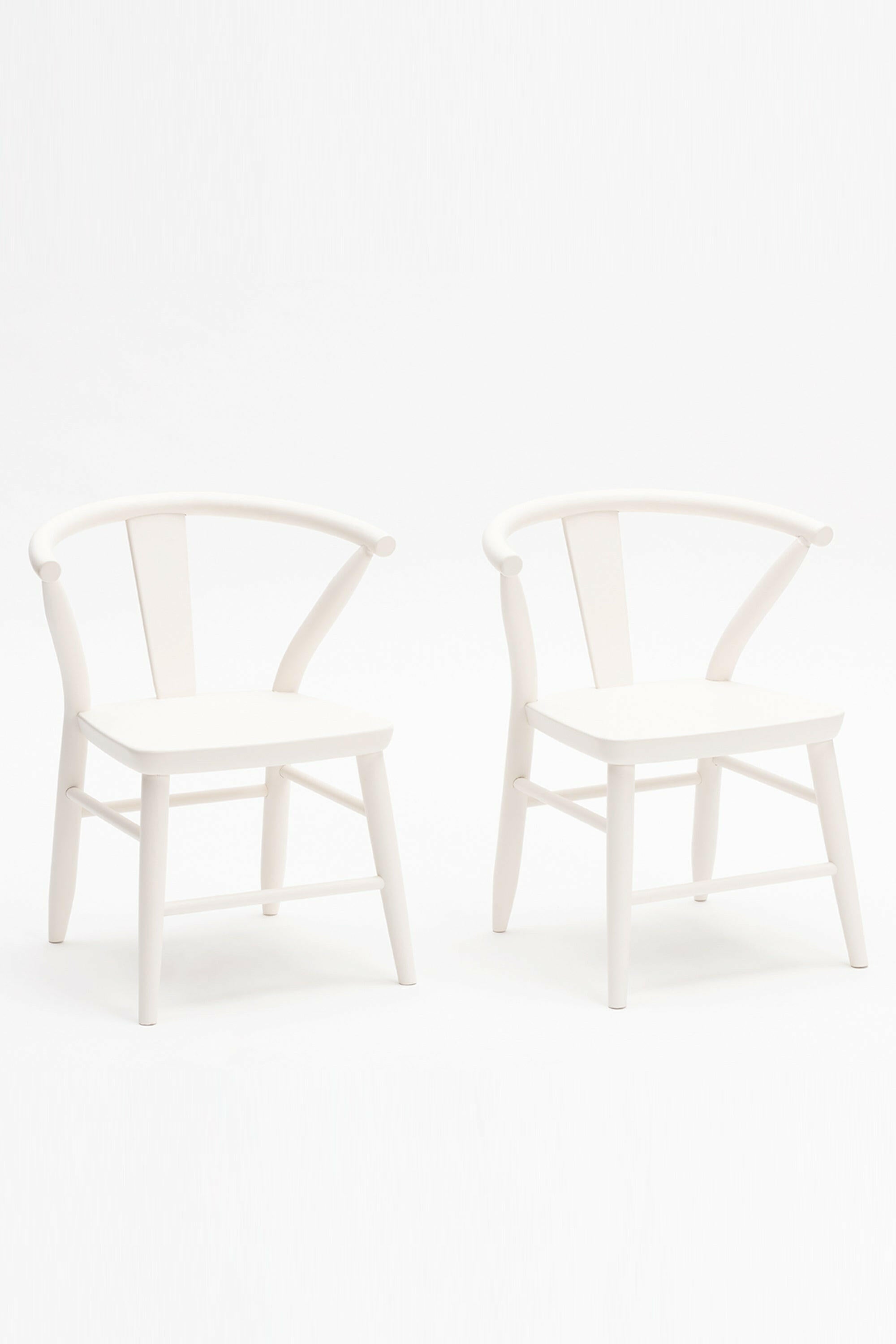 Crescent Chair, Set of 2 Furniture Milton & Goose White