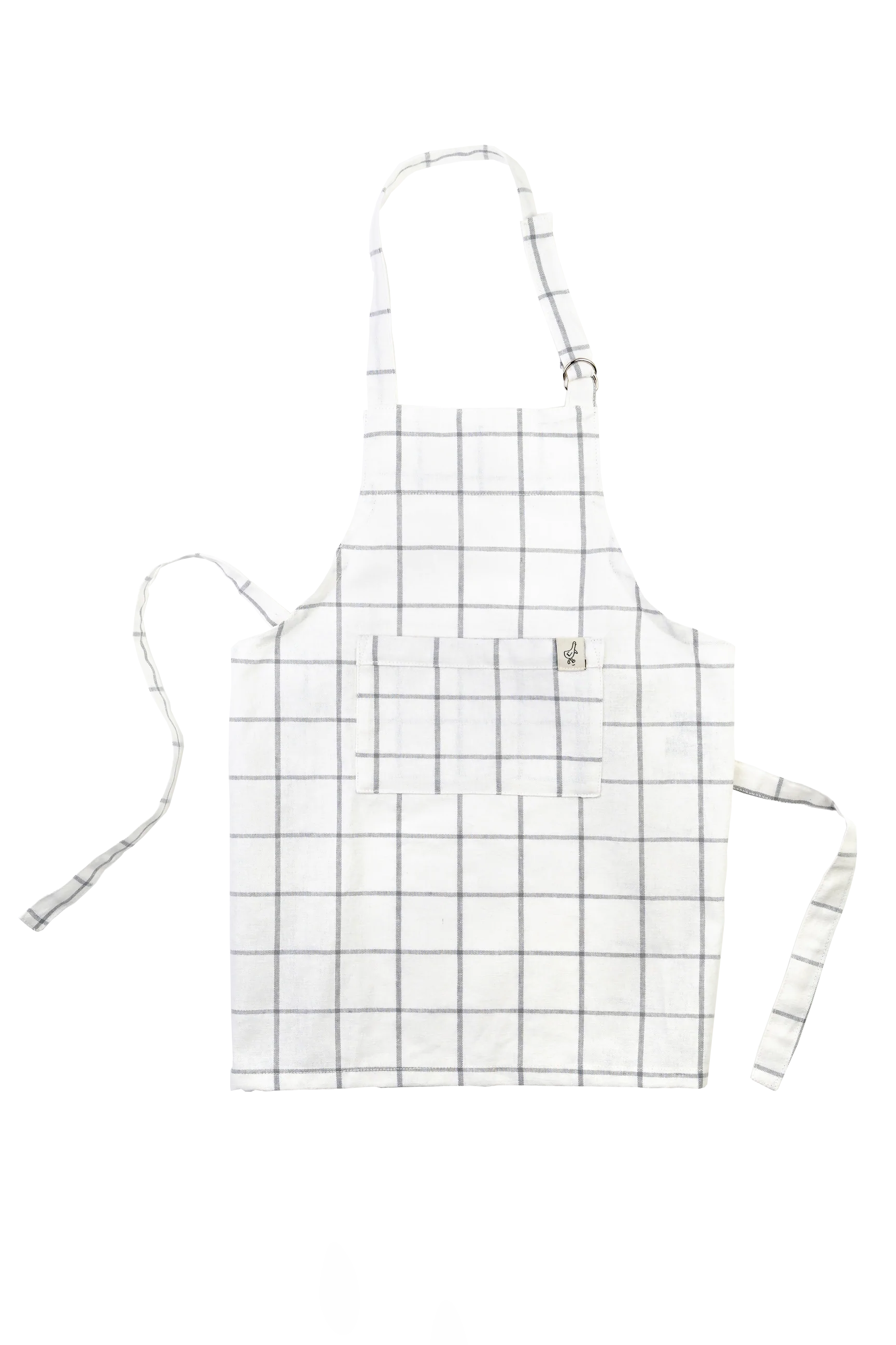 Kid's Apron Pretend Play Milton & Goose Grey / White