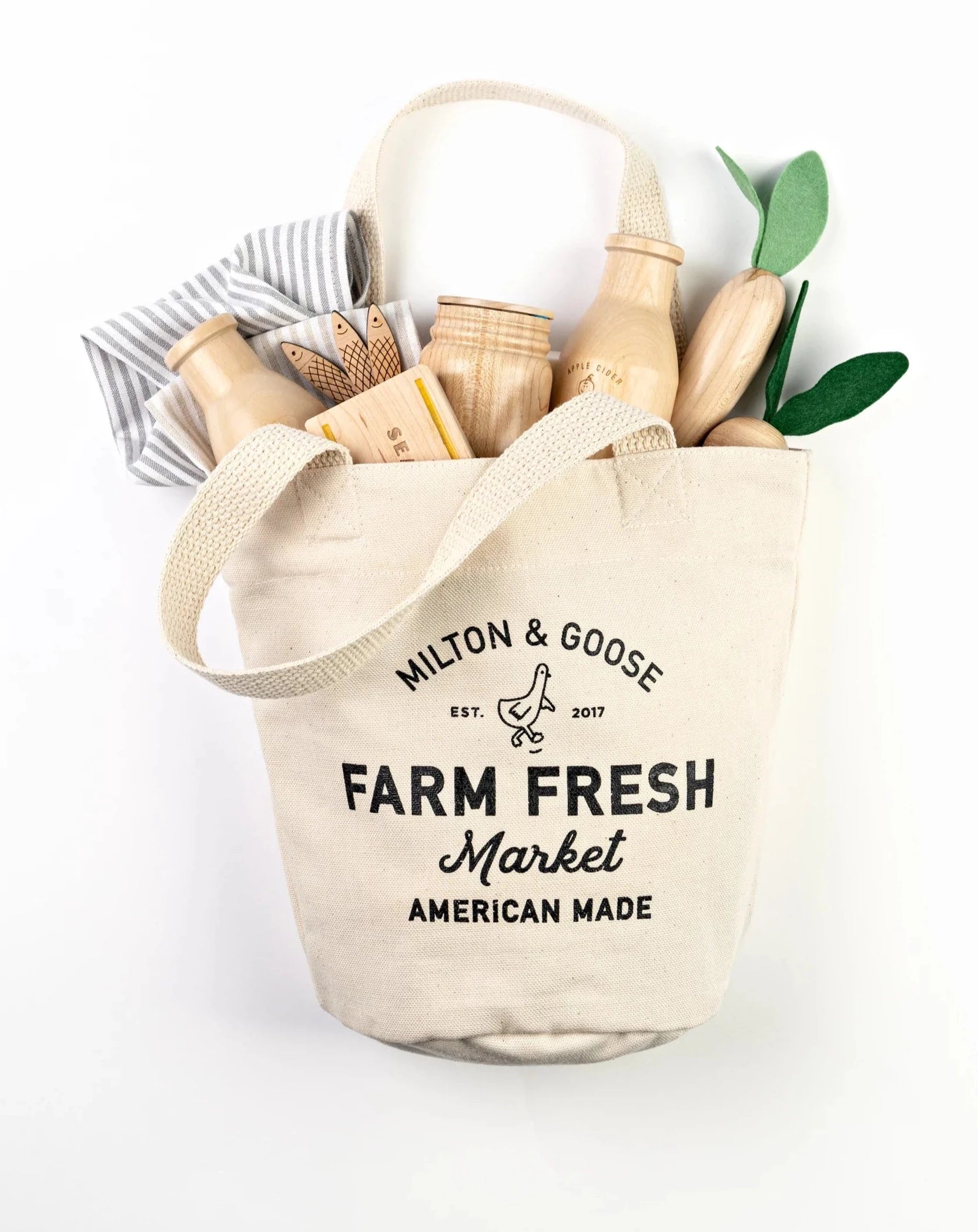 Market Tote Pretend Play Milton & Goose