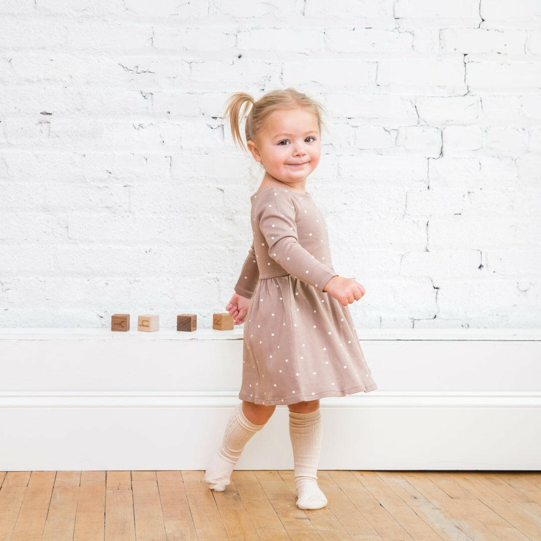 Stella Swing Dress - Mini-Dot Baby Clothing Colored Organics