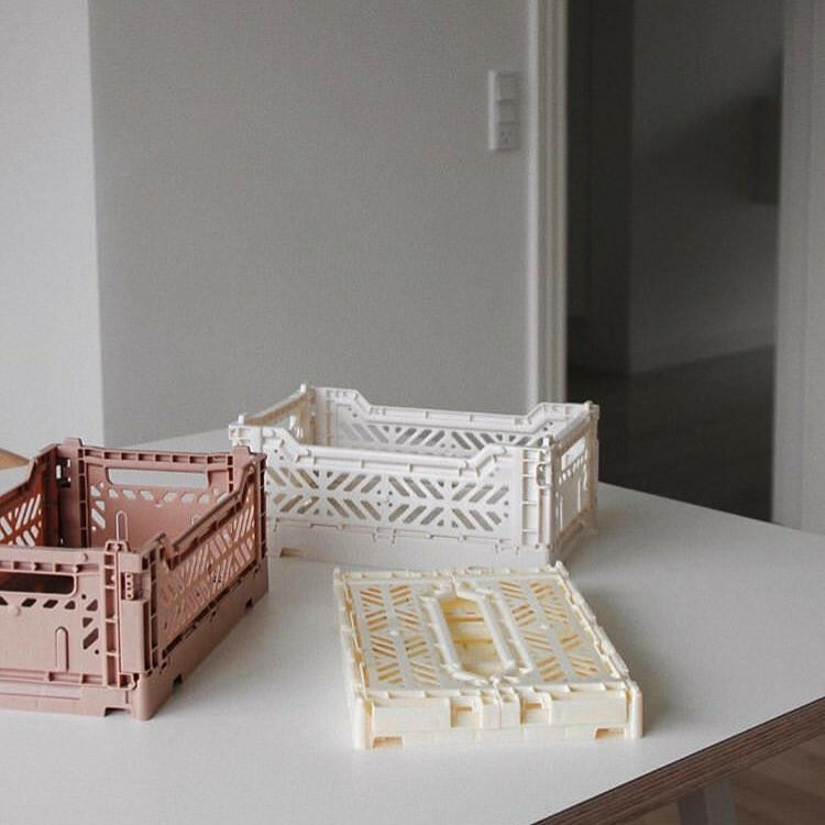 Folding Crate - Milk Tea Toy Storage Aykasa