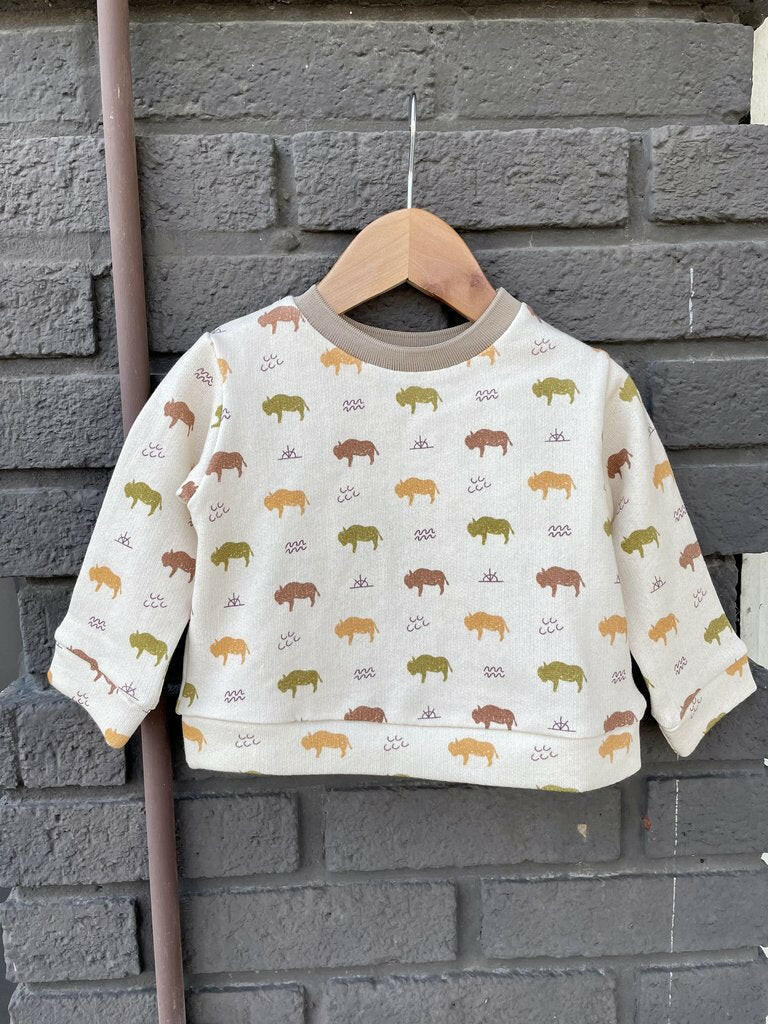 MiniKane Doll & Me Outfits - Lucas Buffalo Sweatshirt Doll Clothing Minikane
