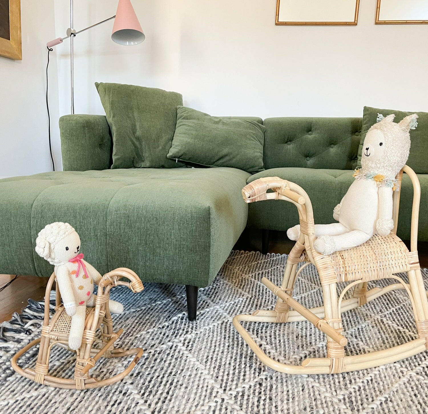 Poppie Rattan Rocking Horse Doll Furniture Poppie