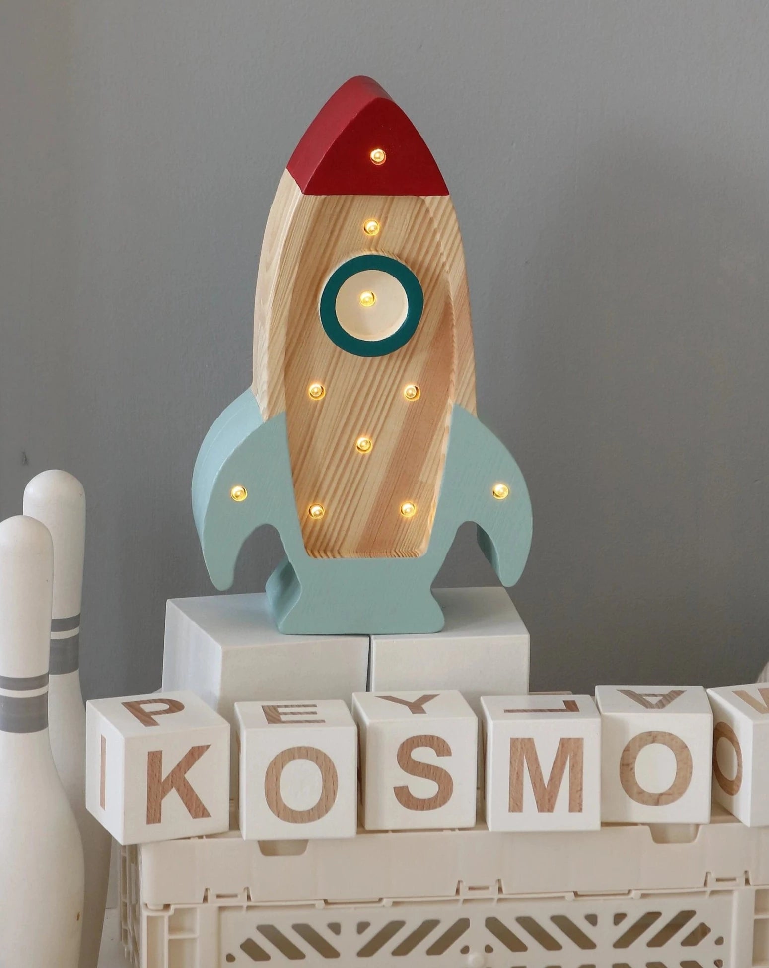 Little Lights Mini Rocket Ship Lamp Lighting Little Lights