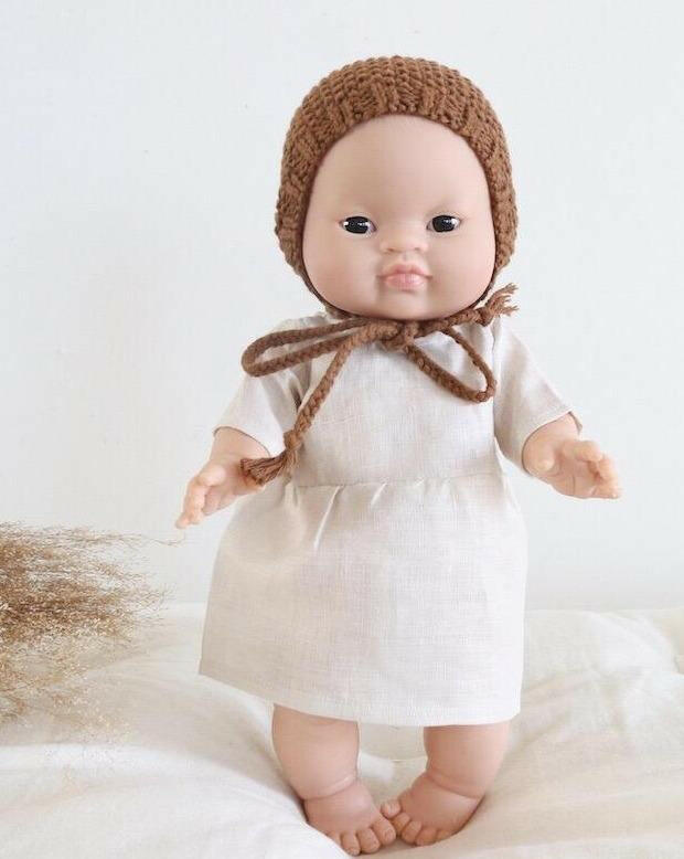MiniKane Little Asian Baby Girl Doll - Dark Eyes Dolls Minikane
