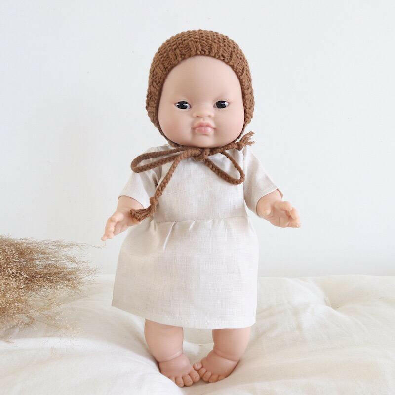 MiniKane Little Asian Baby Girl Doll - Dark Eyes Dolls Minikane