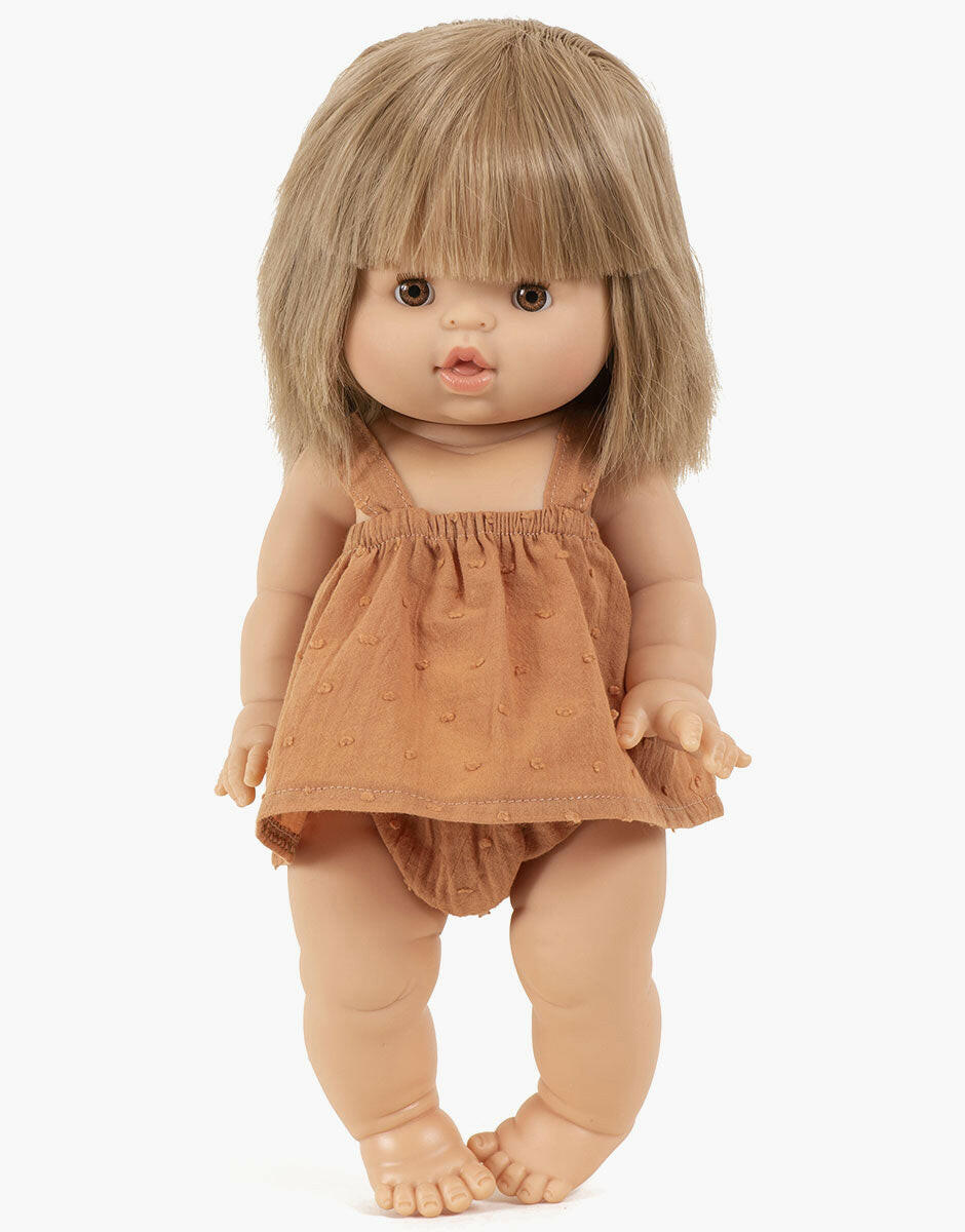 Minikane Doll Bloomer & Tank Clothing Set - Brown Sugar Doll Clothing Minikane
