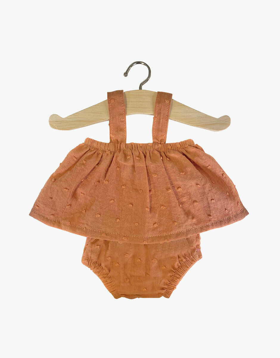 Minikane Doll Bloomer & Tank Clothing Set - Brown Sugar Doll Clothing Minikane